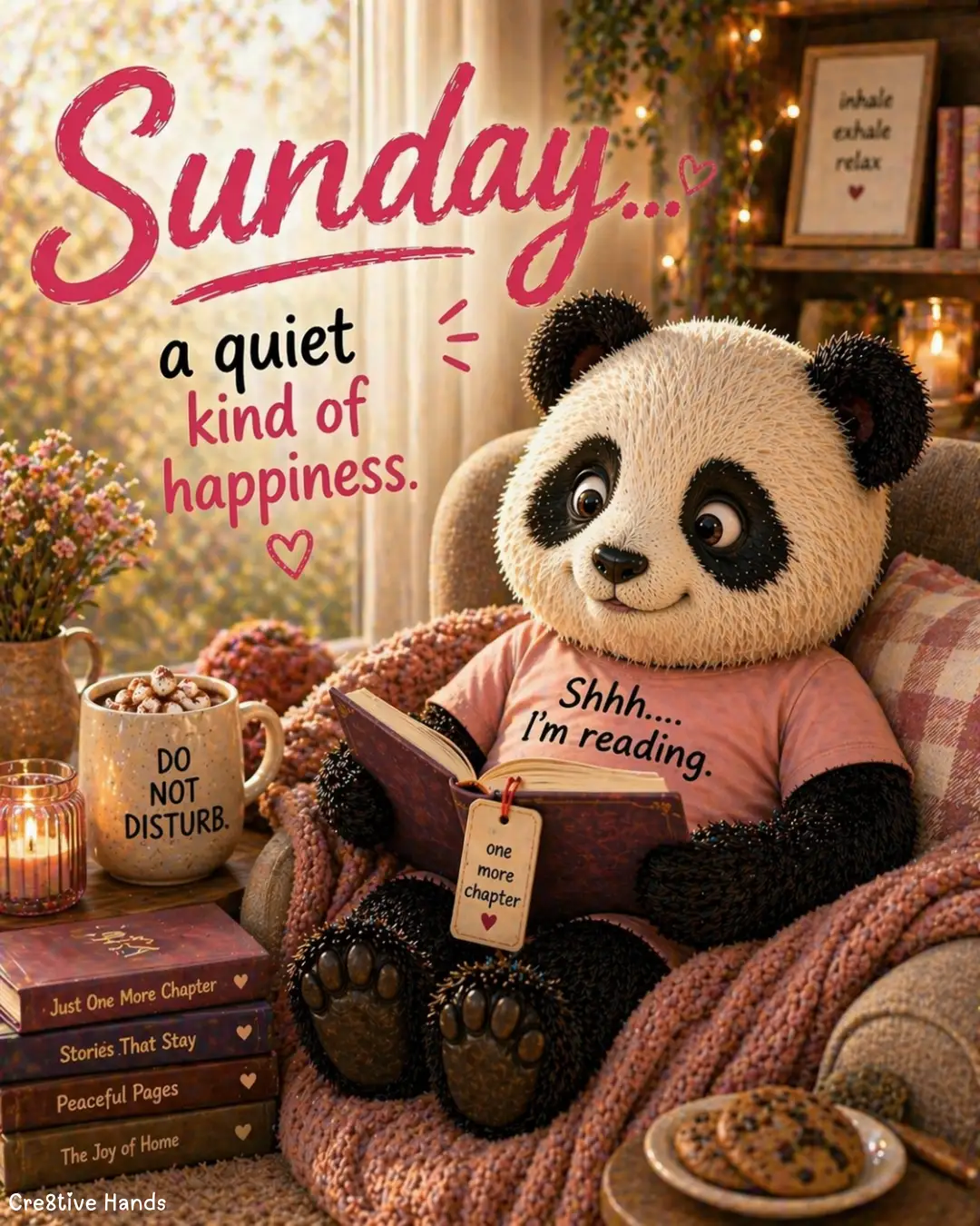 Sunday Motivational Poster – A Quiet Kind of Happiness — Preview